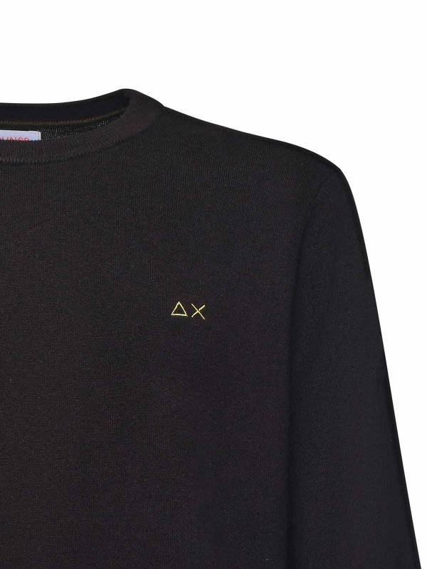 SUN 68: Strickpullover mit Rundhalsausschnitt online - Rundhalspullover - Schwarz