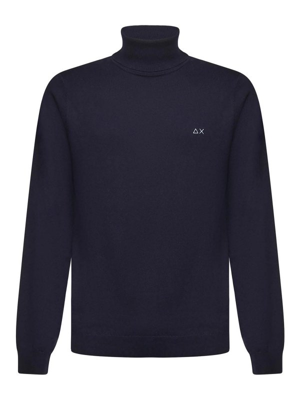 SUN 68: Turtlenecks & Polo necks - Cotton And Wool Turtleneck Sweater