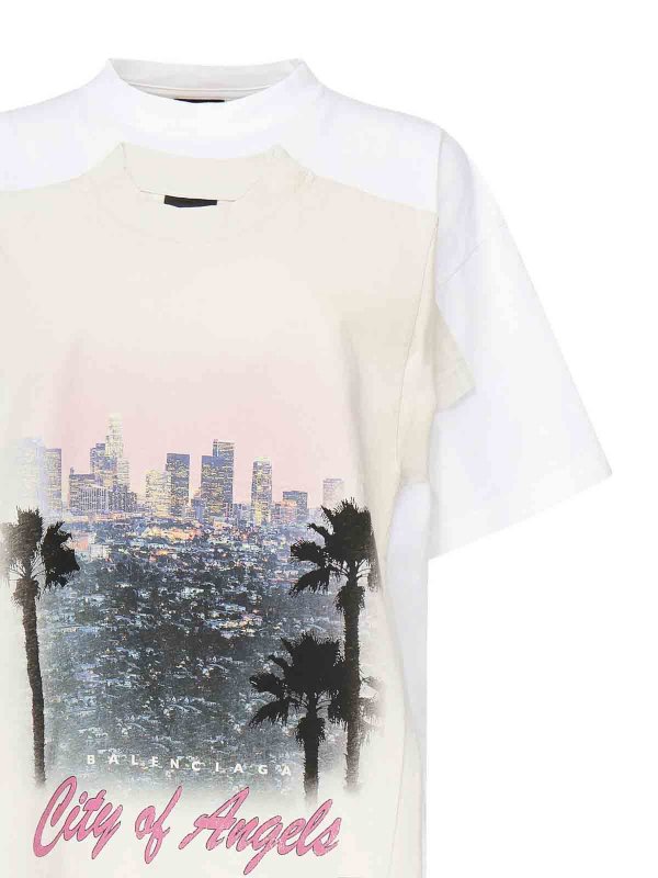 BALENCIAGA: t-shirts online - City Of Angels T-Shirt Dress