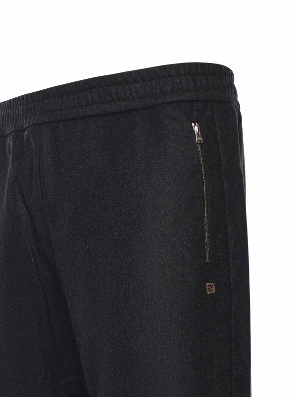 FENDI: tracksuit bottoms online - Cashmere Jogging Pants