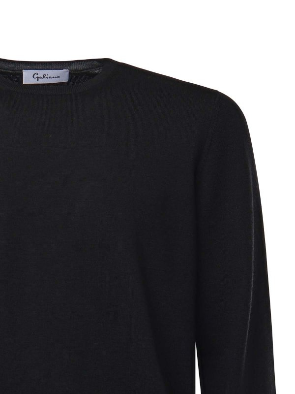 GIULIANO GALIANO: クルーネック online - クルーネック - 黒