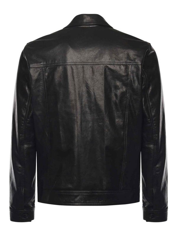 Blouson En Cuir - Noir shop online: GIULIANO GALIANO