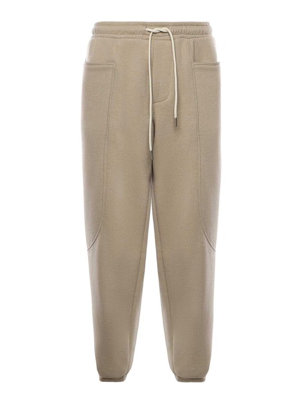 GIULIANO GALIANO: スウェットパンツ - トラックスーツ ボトムス - ベージュ