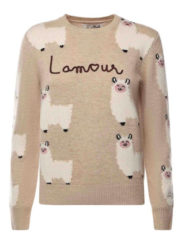 MC2 SAINT BARTH: クルーネック - クルーネック - ベージュ