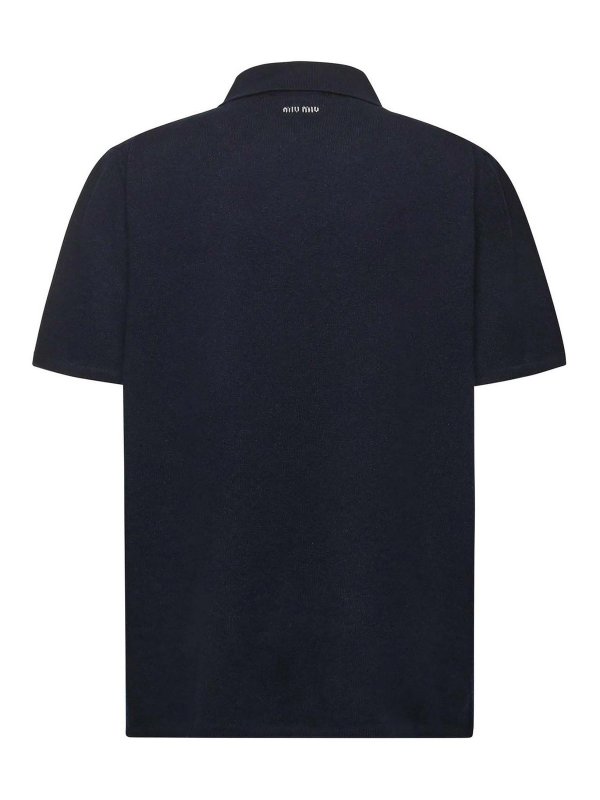 The Best Shops MIU MIU: polo shirts - Cashmere Polo Shirt