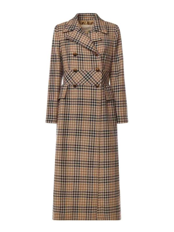 VALENTINO GARAVANI: ダウン・ハイテクコート - ダウンコート - ブラウン