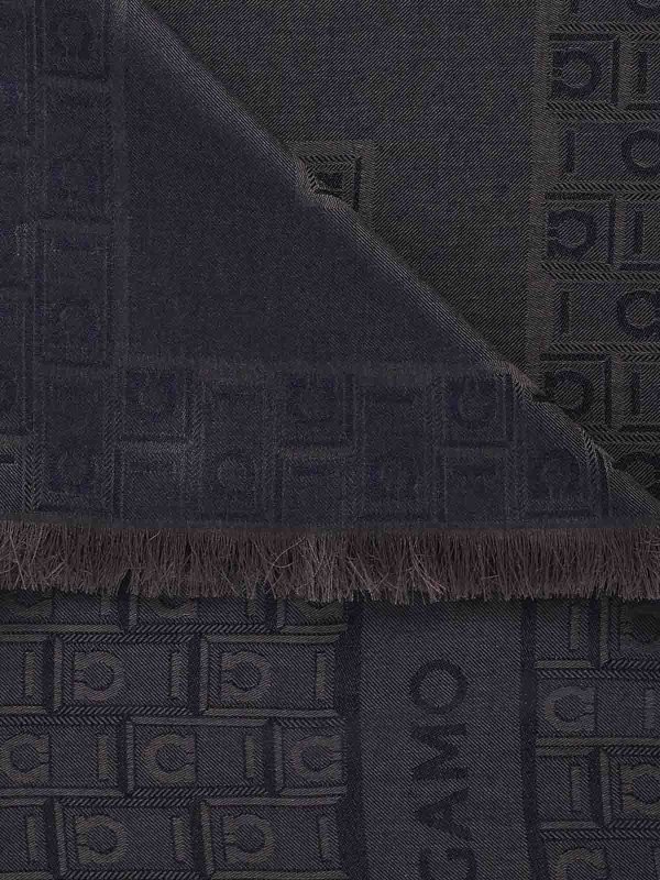 SALVATORE FERRAGAMO: スカーフ online - スカーフ - ブルー