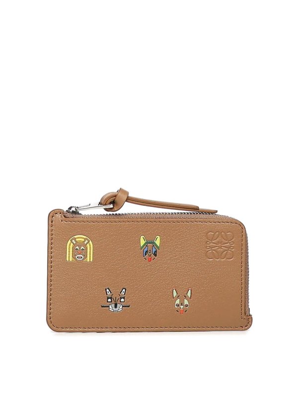 LOEWE: 財布＆ポーチ - 財布 - ブラウン