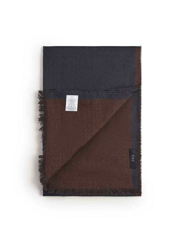 The Best Shops FAY: sciarpe e foulard - Sciarpa In Lana E Seta