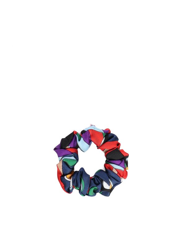 EMILIO PUCCI: ヘアーアクセサリー online - ファウンテンプリント付きヘアシュシュー