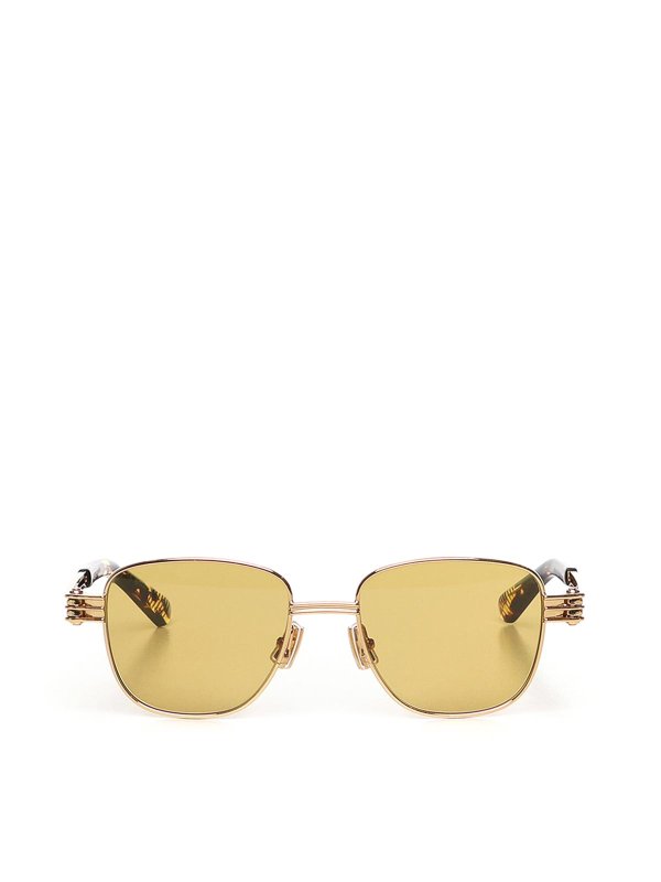 BOTTEGA VENETA: サングラス - サングラス - イエロー