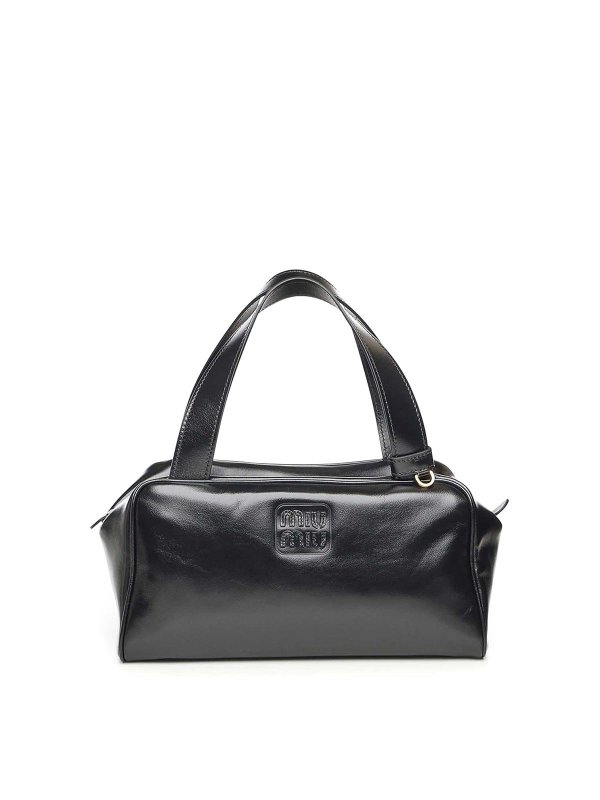 MIU MIU: cross body bags - Leather Satchel Bag