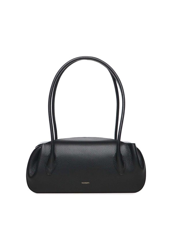 YUZEFI: shoulder bags - Leather Oyster Shoulder Bag