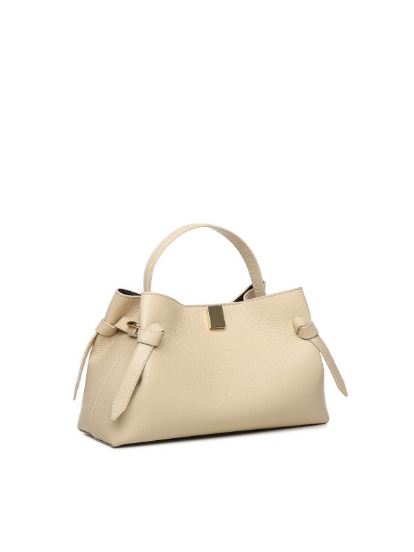 YUZEFI: Handtaschen online - Shopper - Beige