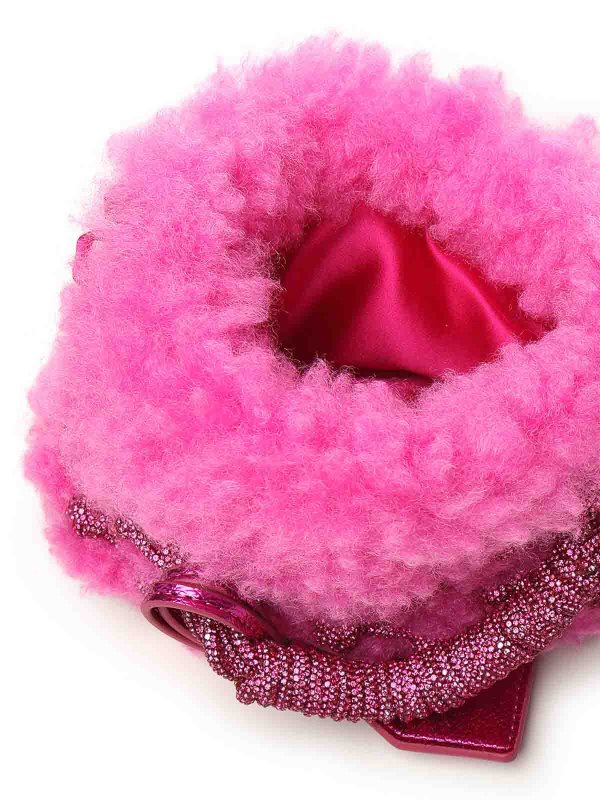 Mini Macram Bag With Crystals shop online: KURT GEIGER