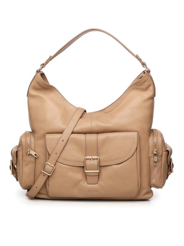 BIASIA: shoulder bags - Factor Leather Shoulder Bag