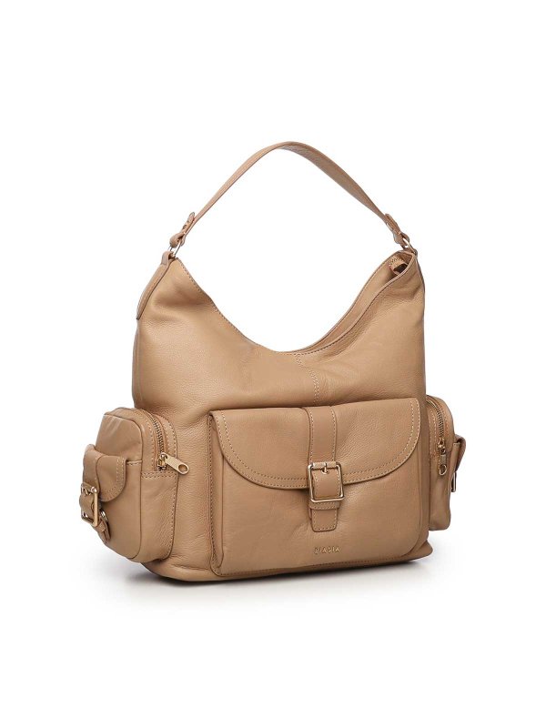 BIASIA: shoulder bags online - Factor Leather Shoulder Bag