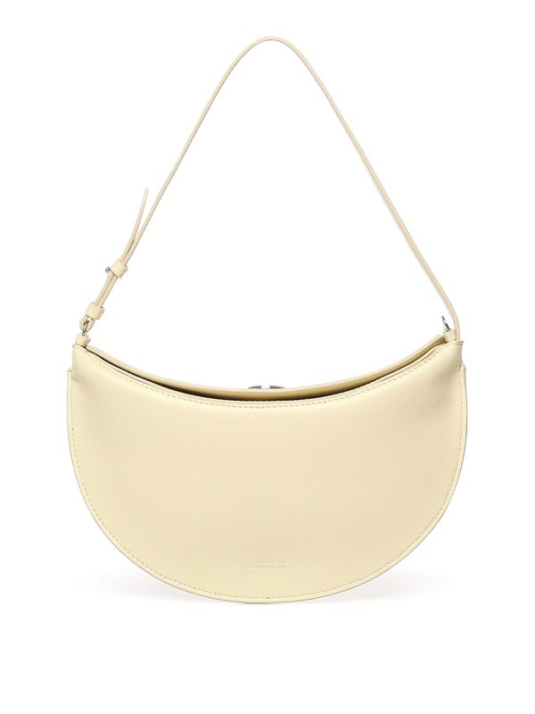 JACQUEMUS: shoulder bags - Le Petit Calisso Round Leather Shoulder Bag