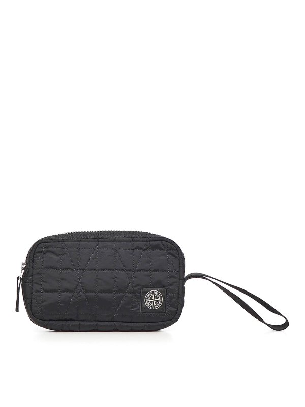 STONE ISLAND: クラッチバッグ - クラッチバッグ - 黒