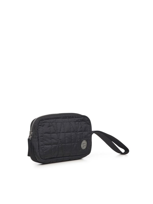 STONE ISLAND: クラッチバッグ online - クラッチバッグ - 黒