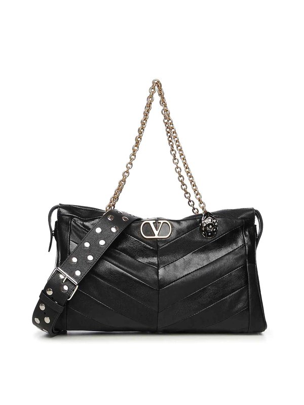 VALENTINO GARAVANI: Handtaschen - Shopper - Schwarz