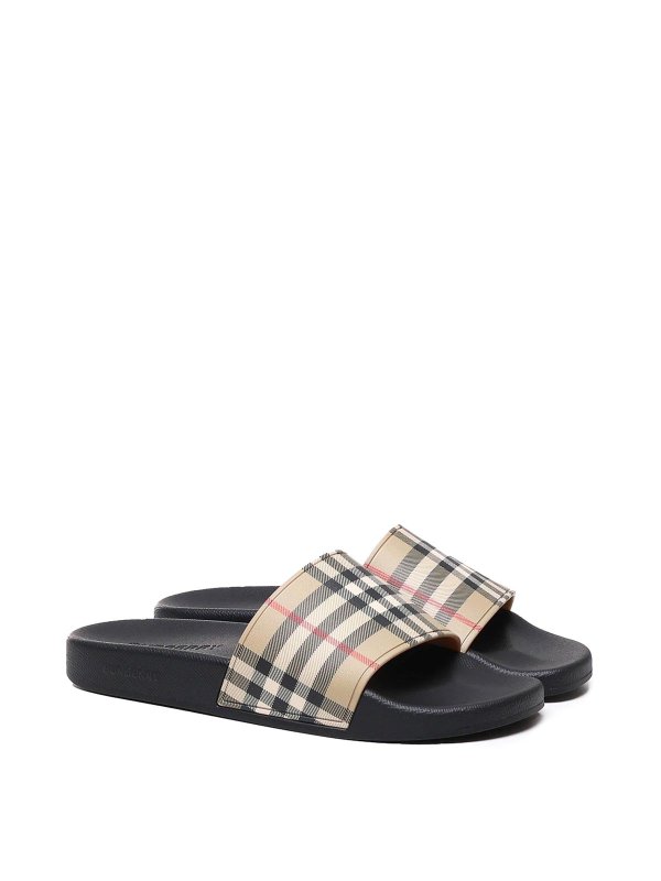 BURBERRY: ビーチサンダル online - ビーチサンダル - ベージュ