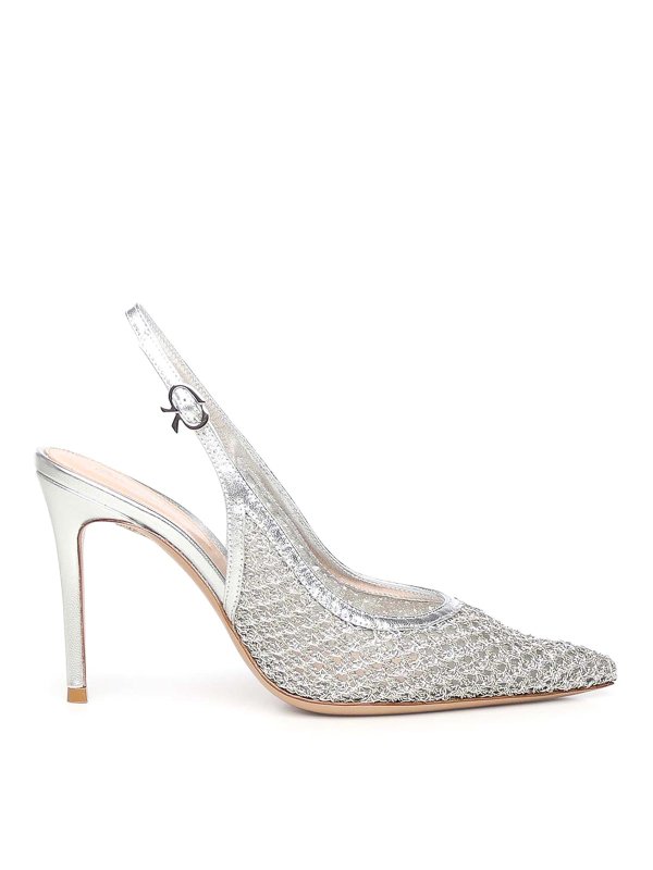 Gianvito Rossi: サンダル - サンダル - 銀