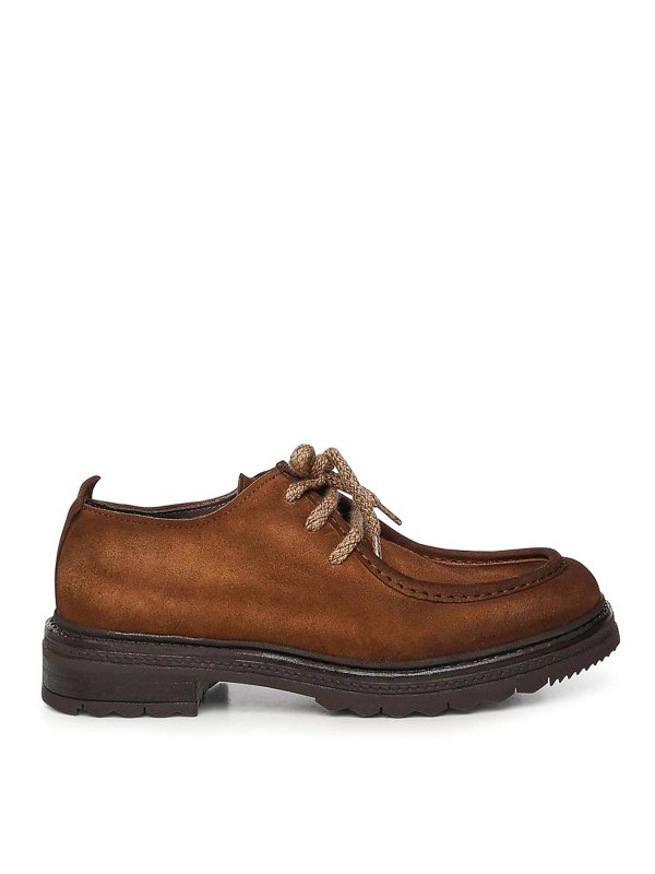 GIULIANO GALIANO: レースアップシューズ - 編み上げ靴 - ブラウン