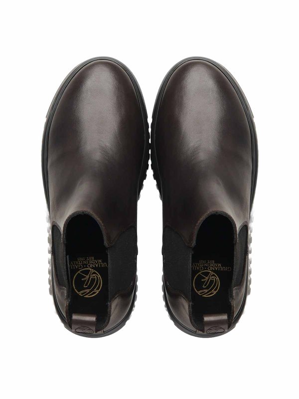 The Best Shops GIULIANO GALIANO: アンクルブーツ - ダークブラウン