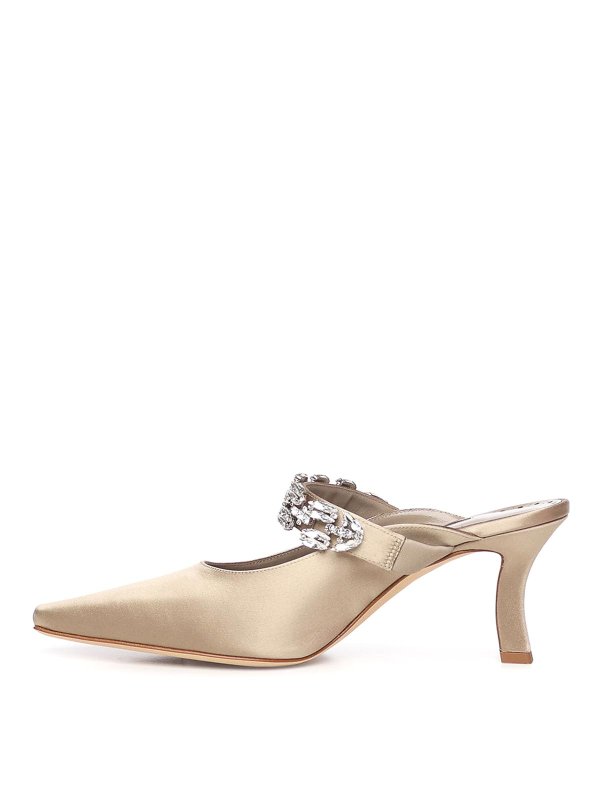 ミュール - ベージュ shop online: MANOLO BLAHNIK