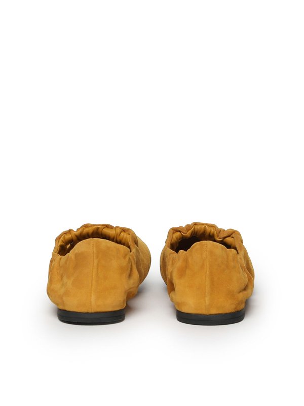 The Best Shops MIU MIU: flat shoes - Suede Ruffle Ballerinas