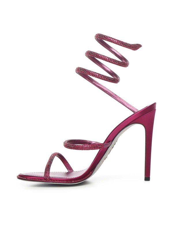 サンダル - 赤 shop online: RENE CAOVILLA