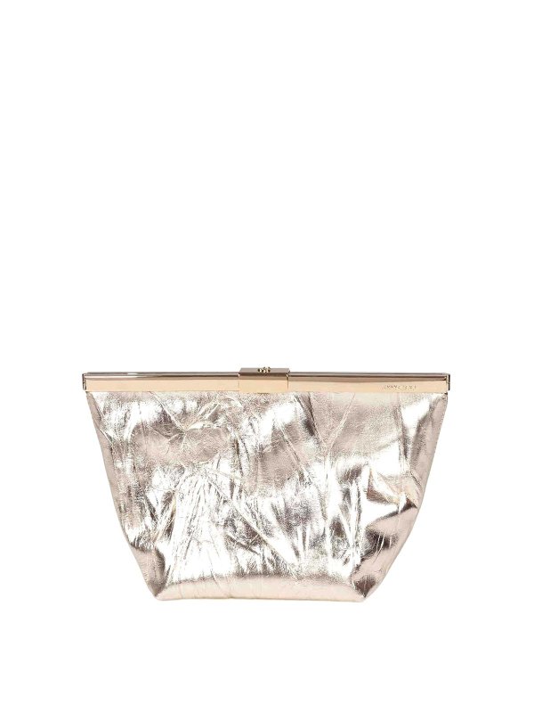 JIMMY CHOO: クラッチバッグ - クラッチバッグ - メタル