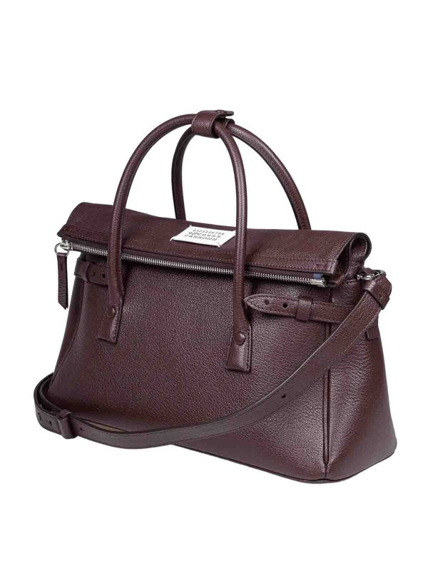 The Best Shops Maison Margiela: totes bags - 5Ac Hand Bag In Brown Leather