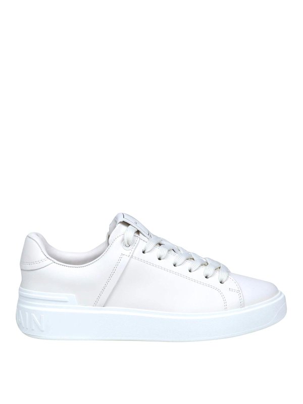 Balmain: Chaussures de sport - Baskets - Blanc