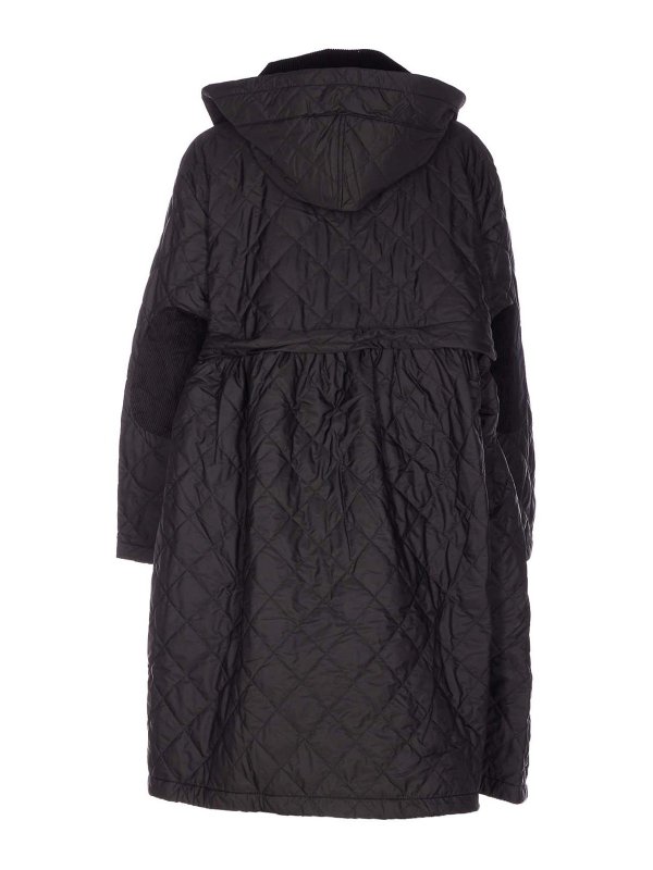 BARBOUR: padded jackets online - Black Quilted Down Jacket