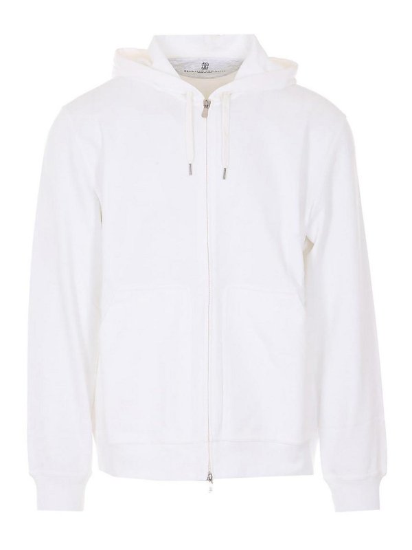 BRUNELLO CUCINELLI: Sudaderas y suéteres - Sudadera - Blanco