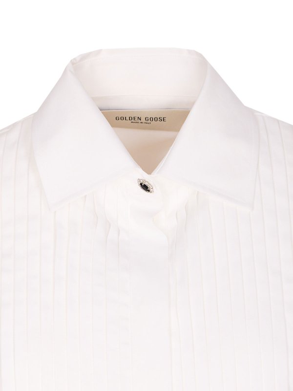 シャツ - 白 shop online: GOLDEN GOOSE