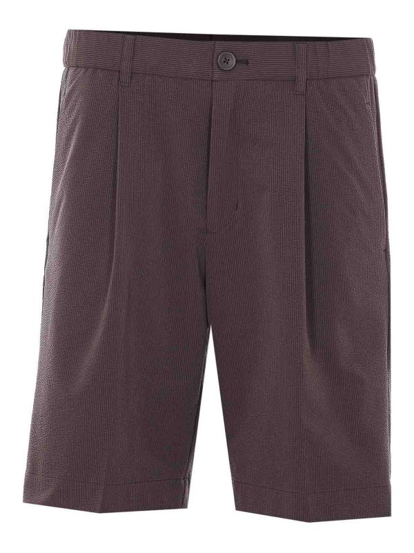 HERNO: Trousers Shorts - Brown Shorts