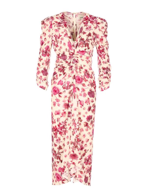 ISABEL MARANT: ニーレングスドレス - 膝丈ドレス - ヌードカラー