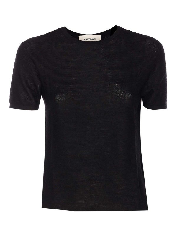 LISA YANG: Camisetas - Camiseta - Negro