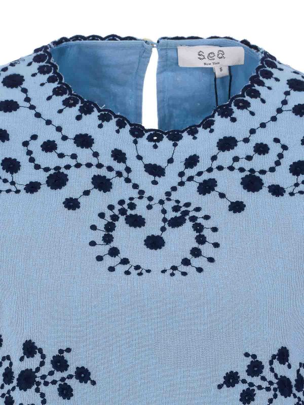 トップ/タンクトップ - ブルー shop online: SEA NEW YORK