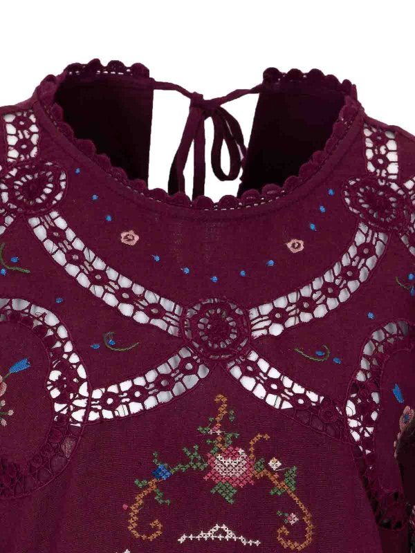 膝丈ドレス - 赤 shop online: SEA NEW YORK