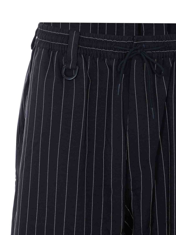Black Striped Pants Replica 
online: Y-3