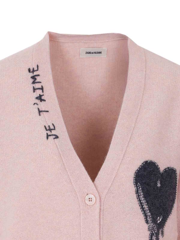カーディガン - ヌードカラー shop online: ZADIG&VOLTAIRE