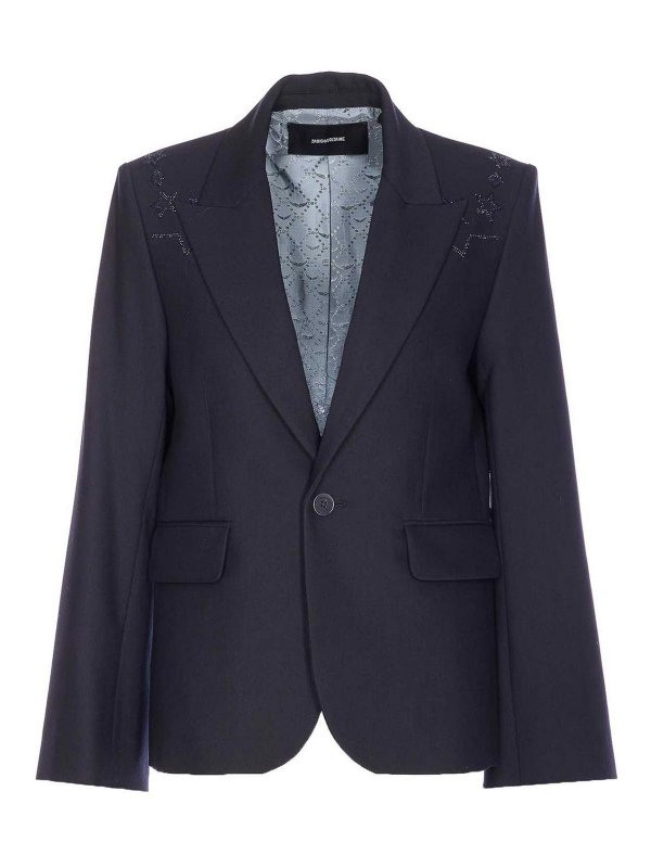 ZADIG&VOLTAIRE: ニーレングスドレス - 膝丈ドレス - ブルー