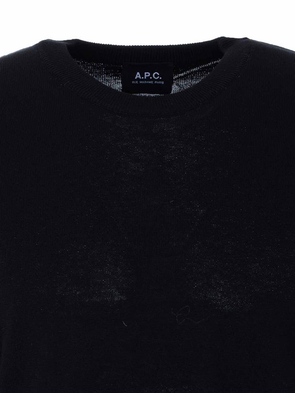 Rundhalspullover - Schwarz shop online: A.P.C.
