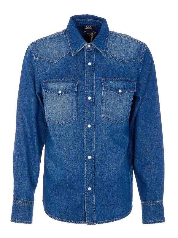 A.P.C.: Camisas - Camisa - Azul