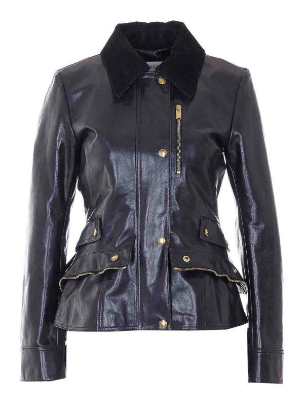 ALEXANDER MCQUEEN: leather jacket - Kickback Leather Jacket