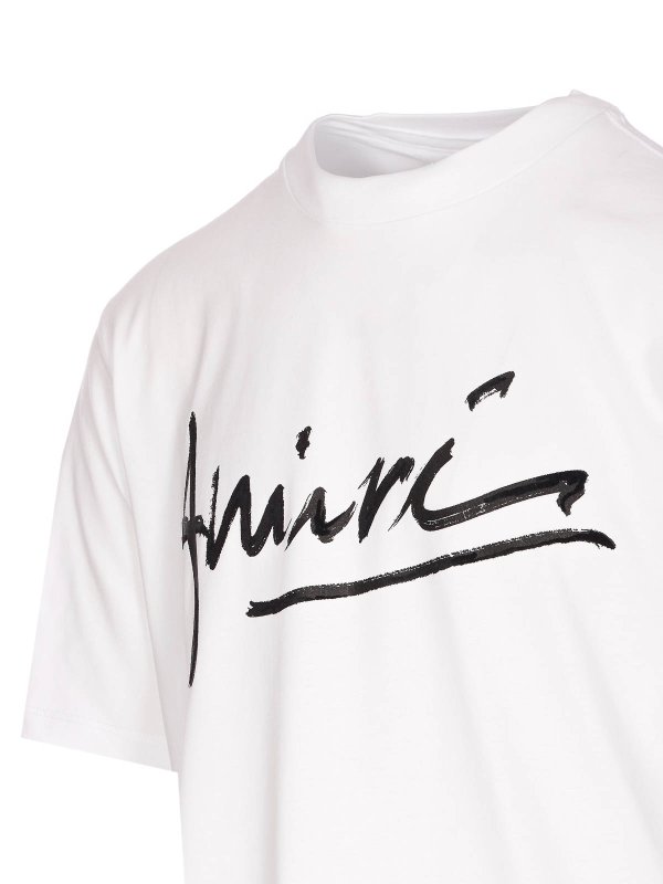 The Best Shops AMIRI: t-shirts - White Script T-Shirt